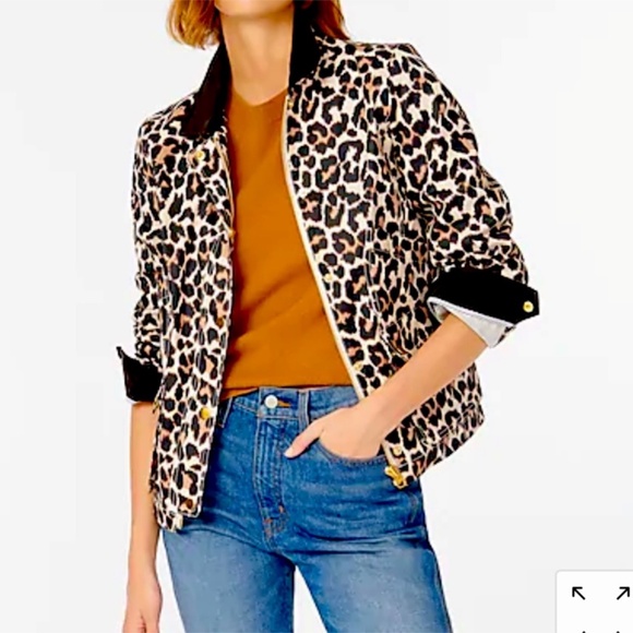J. Crew Jackets & Blazers - J. Crew Barn Jacket Leopard Print